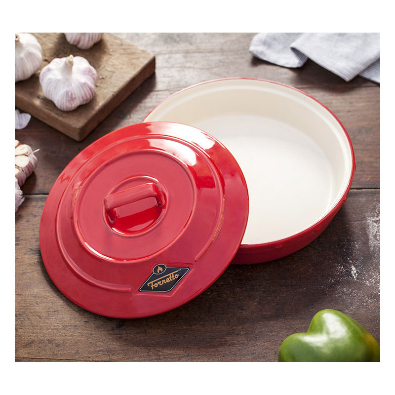 Brayden Studio Mellinger Ceramic Garlic Roaster and Tortilla Warmer